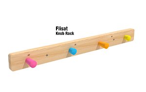 Ikea Flisat Knob Wall Rack