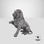 Raised Paw Lion Statue