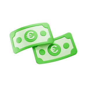 Banknote Euro Double Cross Icon