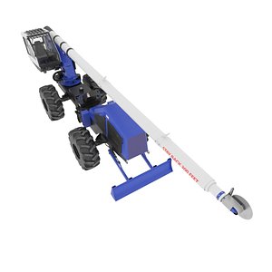 High-Reach Tree Cutter Vehicle for Utility Work Rigged for Cinema 4D model