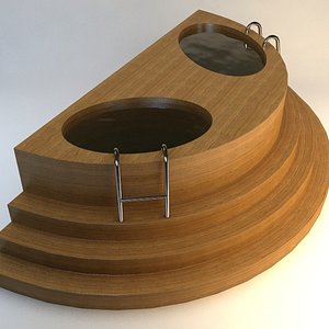 wooden baptistery 3d 3ds