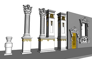 Classical House Revit Family Parameter 3D model