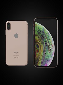 3D iPhone XS by Apple model