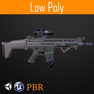 fnscar pbr metallic model