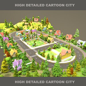 Stylized Cartoon City