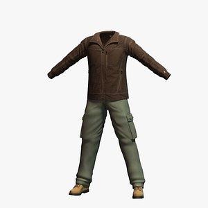 mens clothing 1 3d model