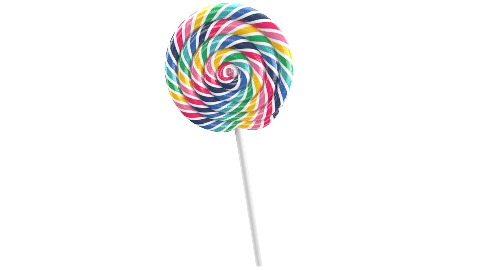 3D Swirl Lollipop Model - TurboSquid 1987667