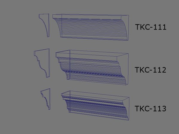 3d obj cornices interior exterior