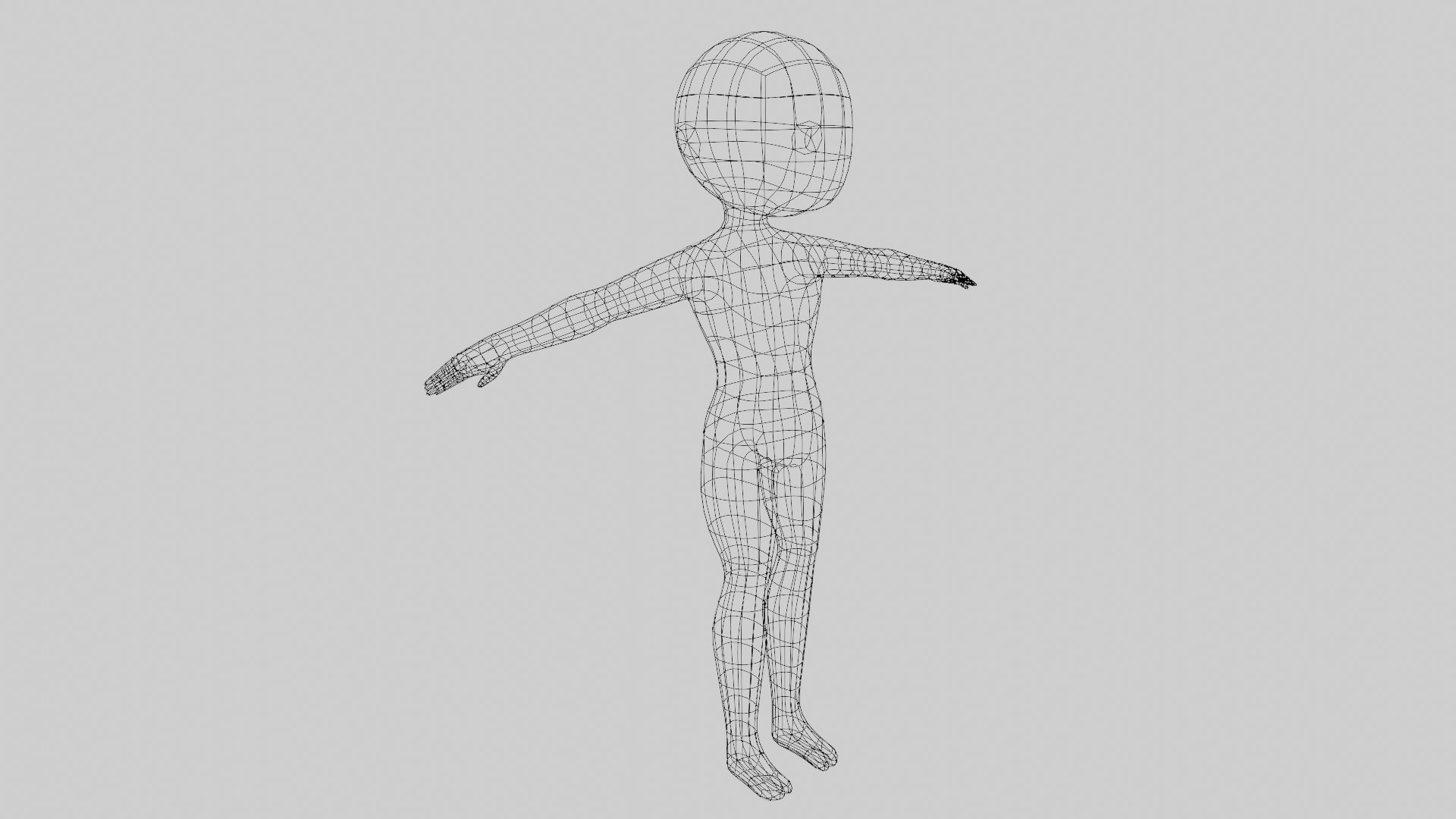 3D Stylistic Base Human Body Mesh Model - TurboSquid 1952689