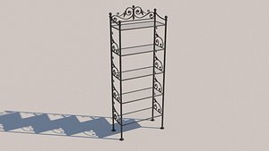 3D model forged bookcase
