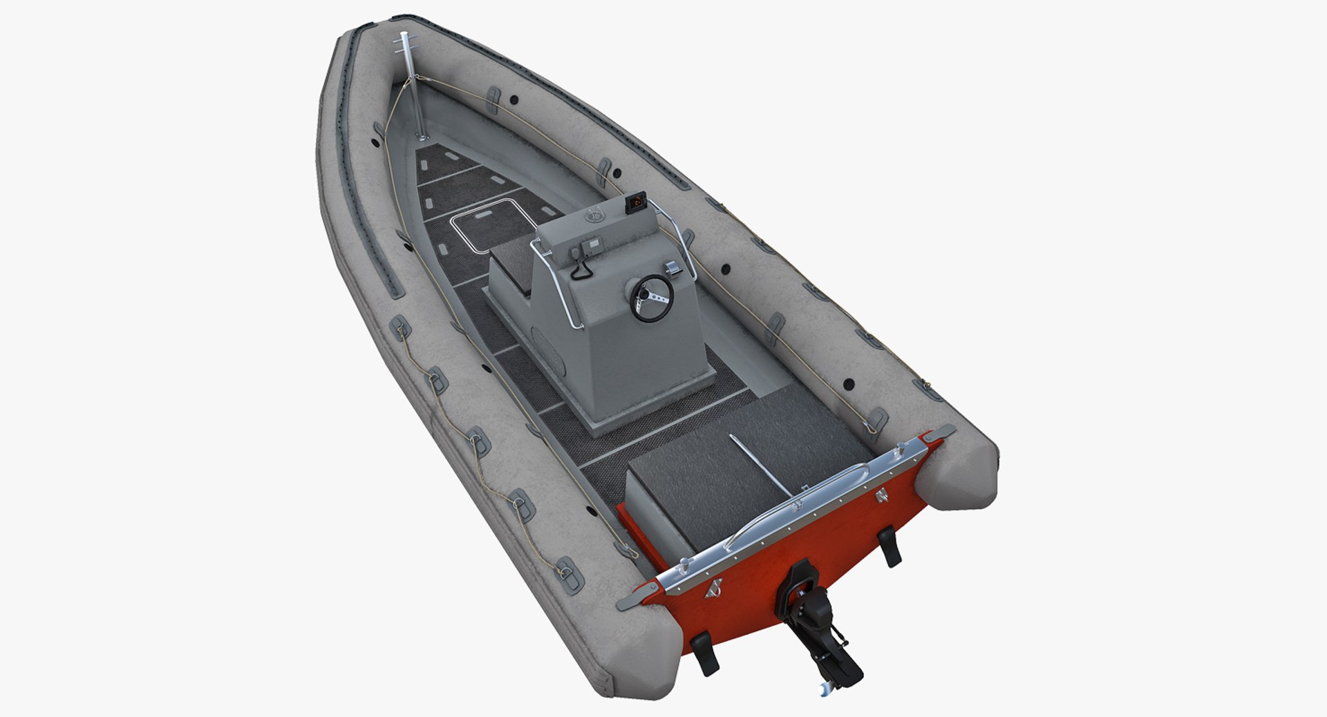 Rescue Boat 3D Model 3D model preview