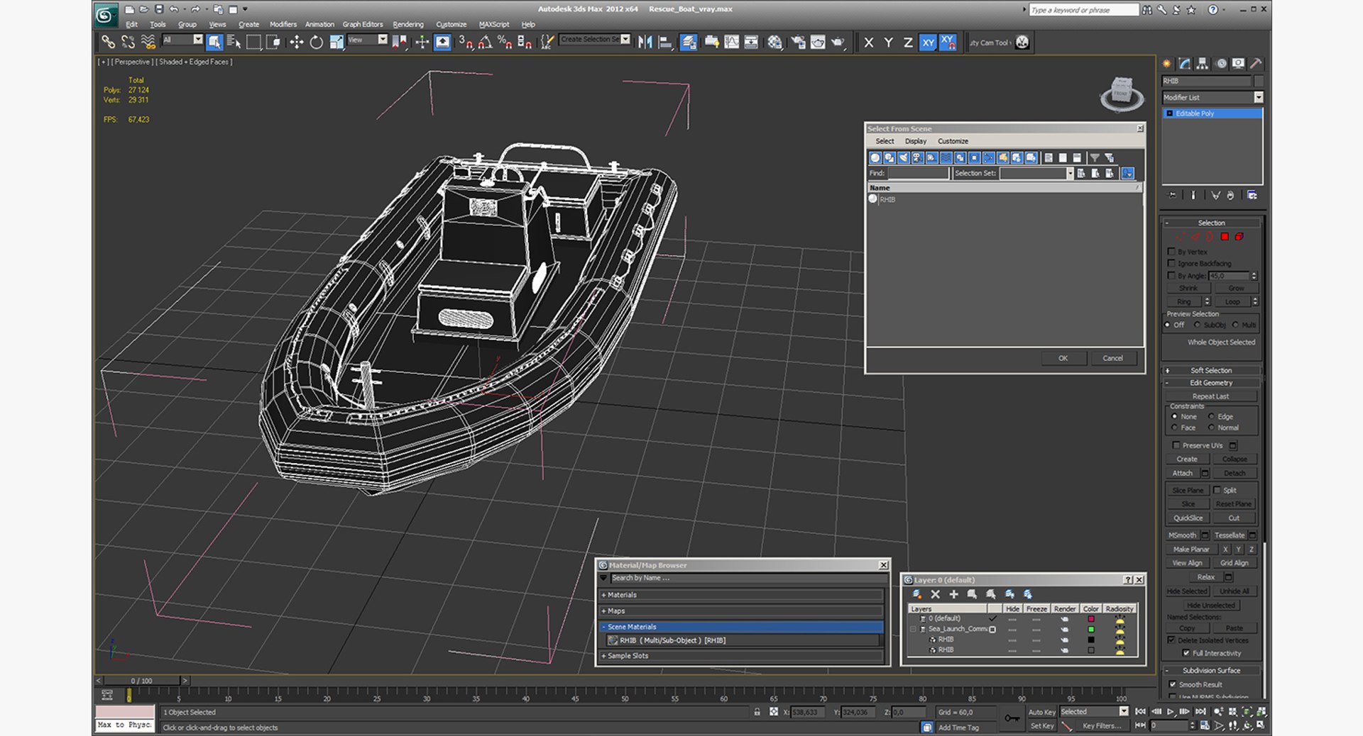 3D Model Rescue Boat - TurboSquid 1246508