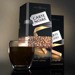 3d coffee carte noire