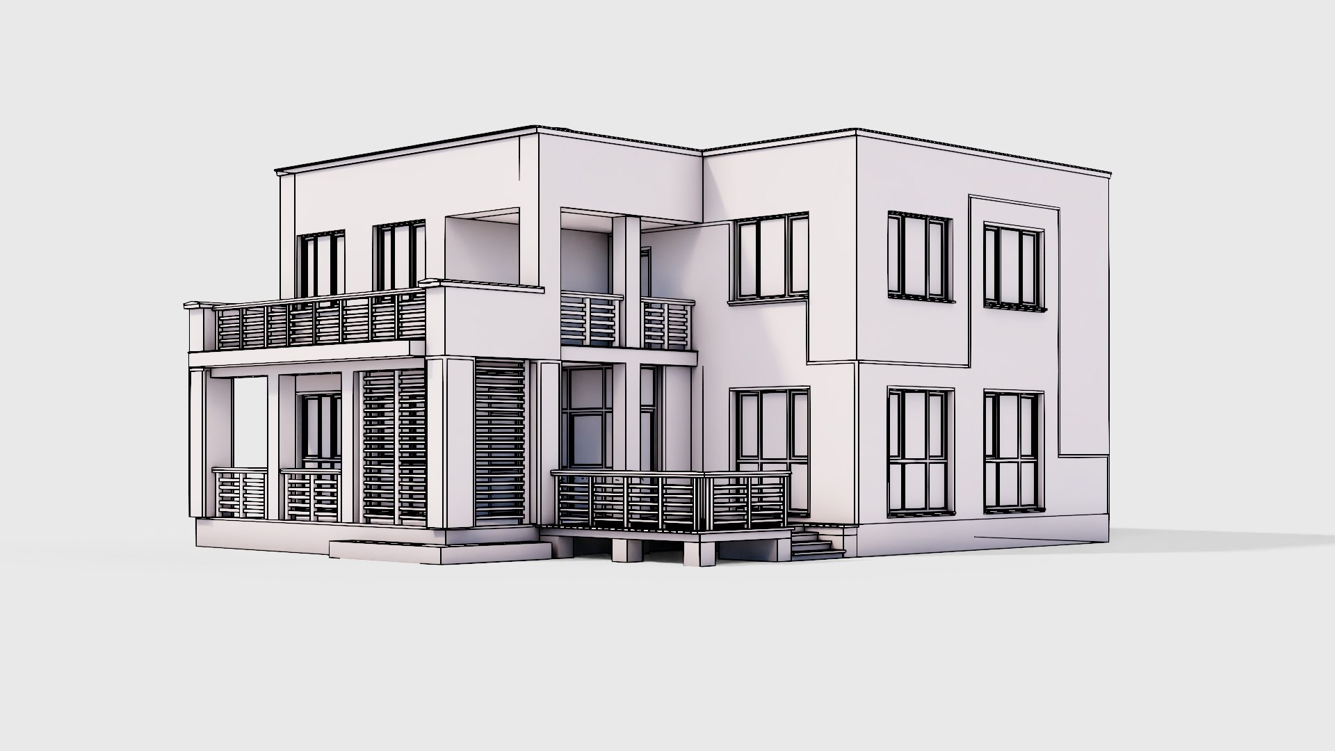 3D Residential House A-170 Model - TurboSquid 1808005