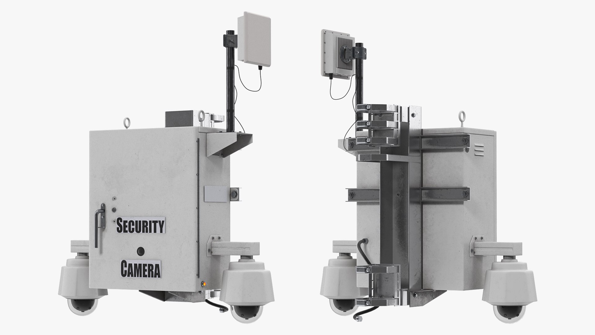 Street CCTV Surveillance Cameras 3D model preview