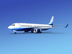 3d model boeing 737-800 737