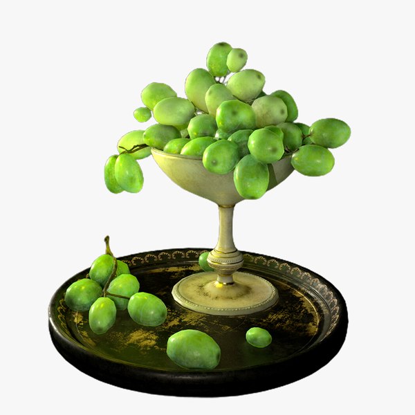 3D grapes chalice model