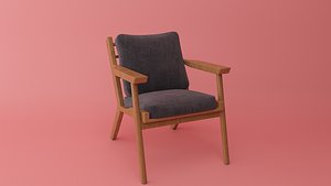 3D custom design wooden chair1
