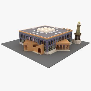 Katara Mosque Cultural Village Doha 3D