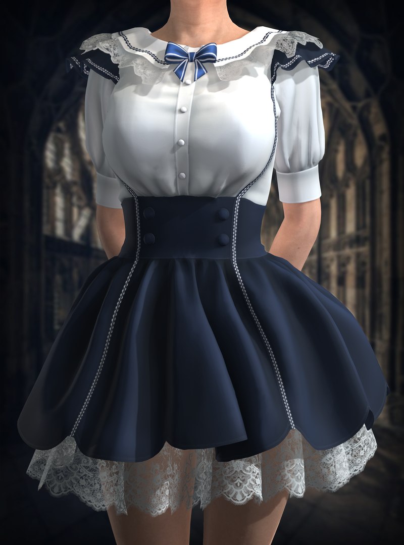 Gothic-loli dress - 3 colors 3D model https://p.turbosquid.com/ts-thumb/Xn/pNgMik/6U/render_a_01/png/1623483428/1920x1080/fit_q87/3e2ba560c6b983770d2a291ff6333f76b41b2ee0/render_a_01.jpg