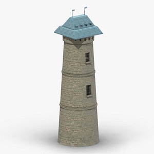 3D model Medieval Castle Module 12 Low Poly PBR Realistic