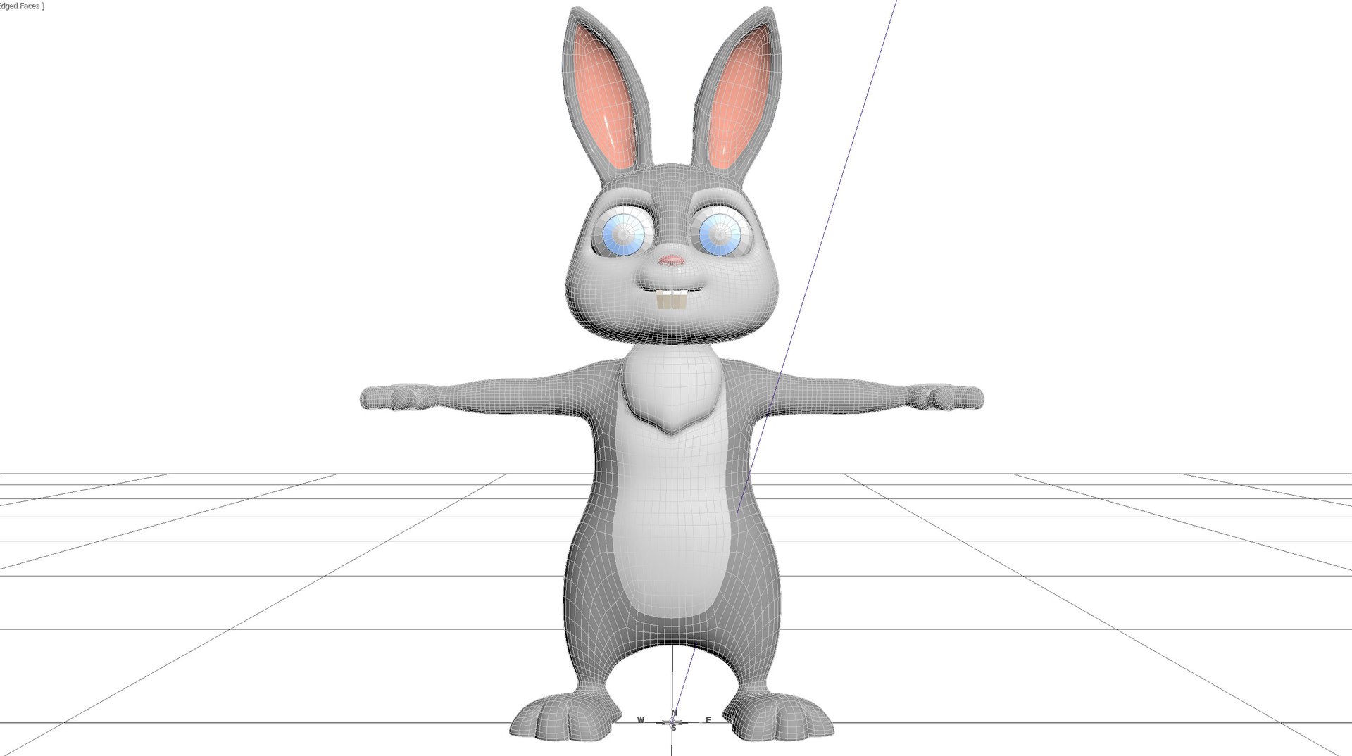 Rabbit 3d Cartoon 3D Model - TurboSquid 1781203