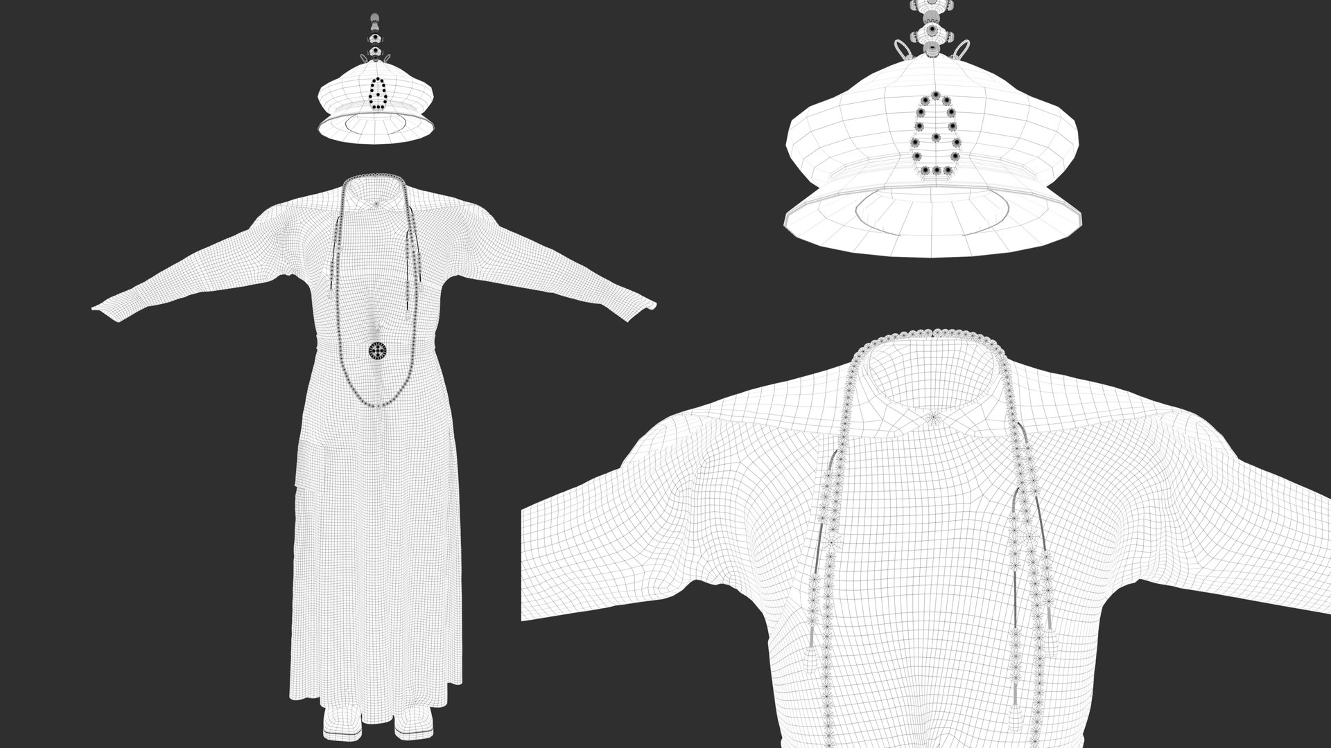 Ancient Chinese Qing Dynasty Dragon Robe 3D Model - TurboSquid 2202290