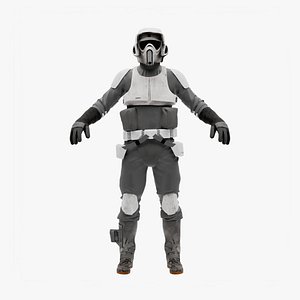 3D model Scout Trooper - Star Wars