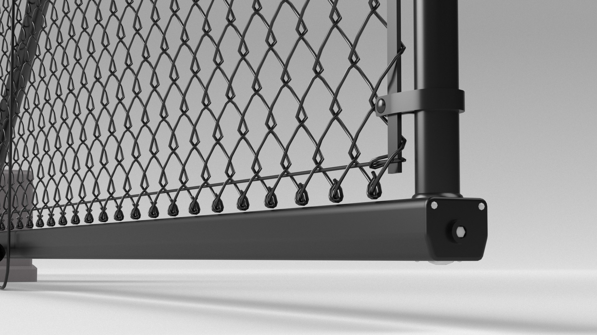 Chain Link Fence Gate 3D Model - TurboSquid 1694775