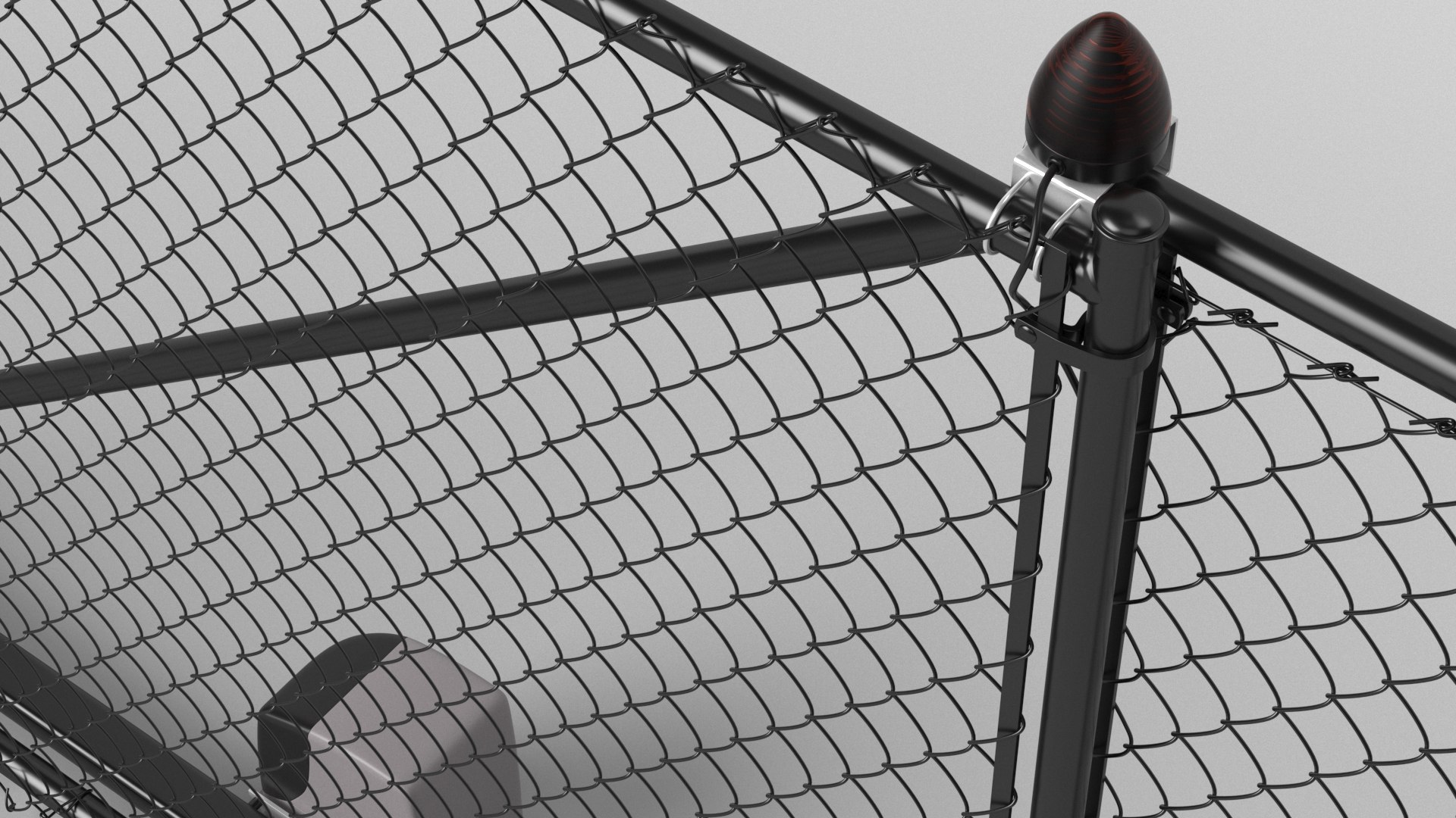 Chain Link Fence Gate 3D Model - TurboSquid 1694775