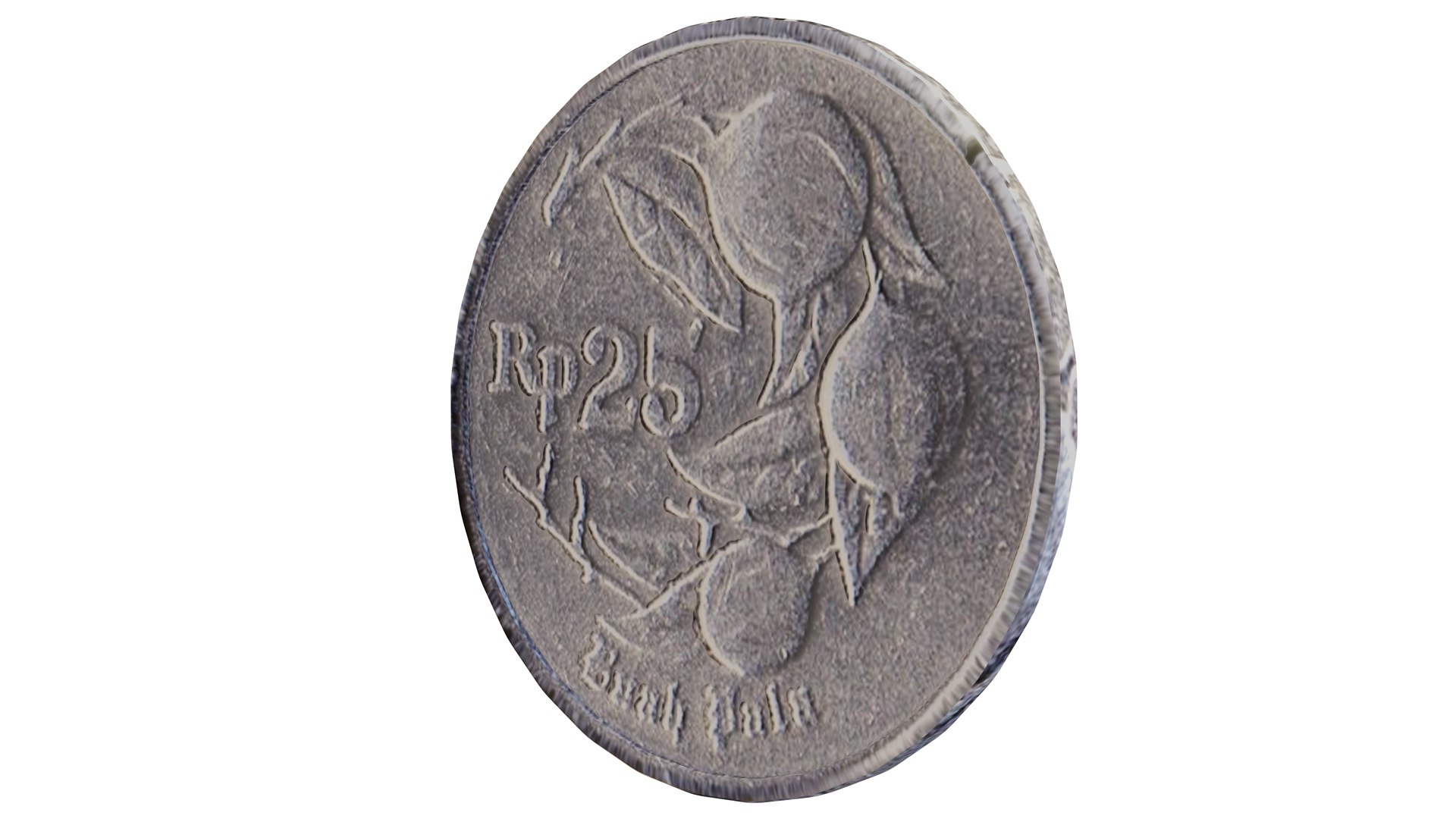Indonesian 25 Rupiah Ancient Coin 1994 Model - TurboSquid 2351540