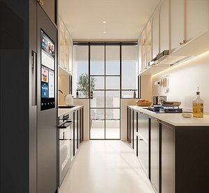 Kitchen Modern interior 367 3D