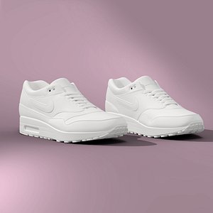 Nike sneakers shoes high poly