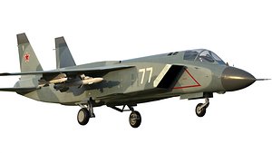 Yak-141 VTOL jet fighter 3D model