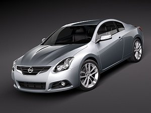 nissan altima coupe 2010 3d obj