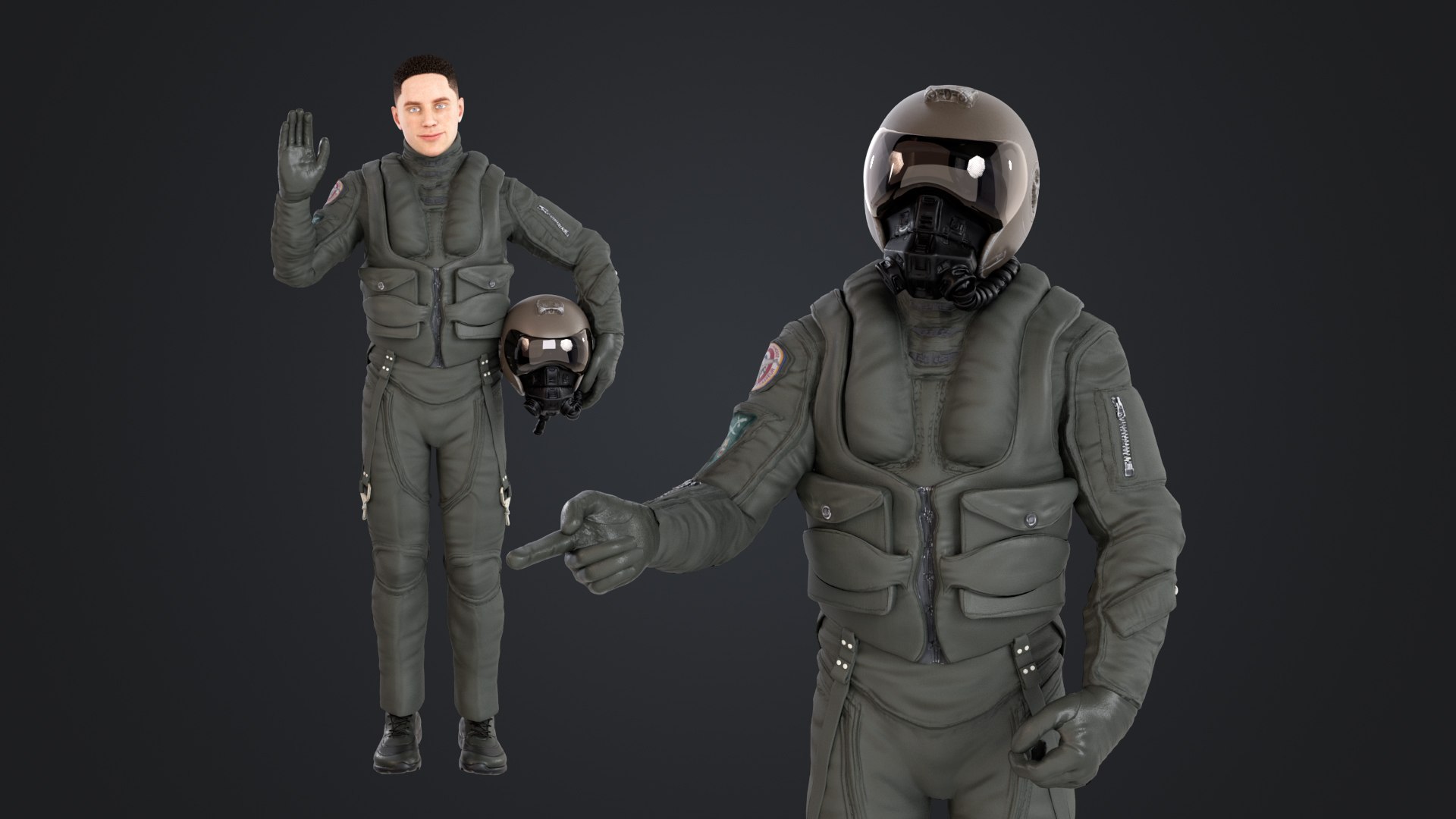 3D Fighter Pilot model https://p.turbosquid.com/ts-thumb/Xo/B10AHG/HW/fighterpilot_1020/jpg/1772279087/1920x1080/fit_q87/1849025b847c1e454b9fc41453e08e66c6ec3c1c/fighterpilot_1020.jpg