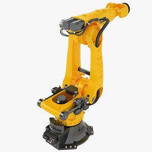 3D Industrial Robotic Arm Generic 01