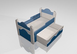 children bed 3d model