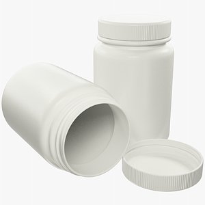 Plastic Jar with Wide Mouth V1