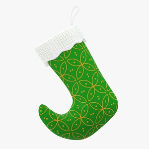 3D model christmas stocking gift