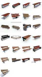3d model benches