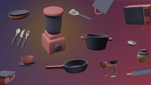 3D Kitchen set