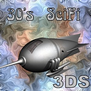 3d early space ship
