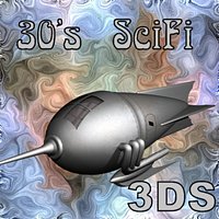 Original 1930"s Flash Gordon Retro Space Ship