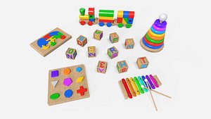 3D Toys Collection PBR Version model