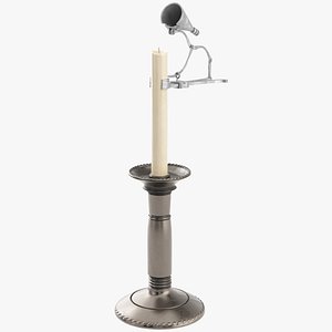 3D Candle Holder With Extinguisher