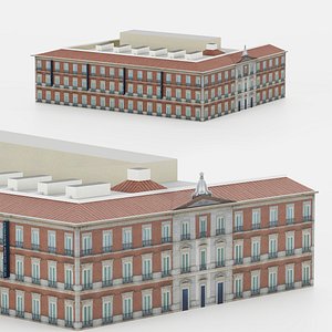3D model Museo Nacional Thyssen Bornemisza Madrid 3D Lowpoly Model
