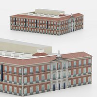Museo Nacional Thyssen Bornemisza Madrid 3D Lowpoly Model