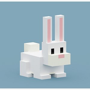 Voxel White Rabbit