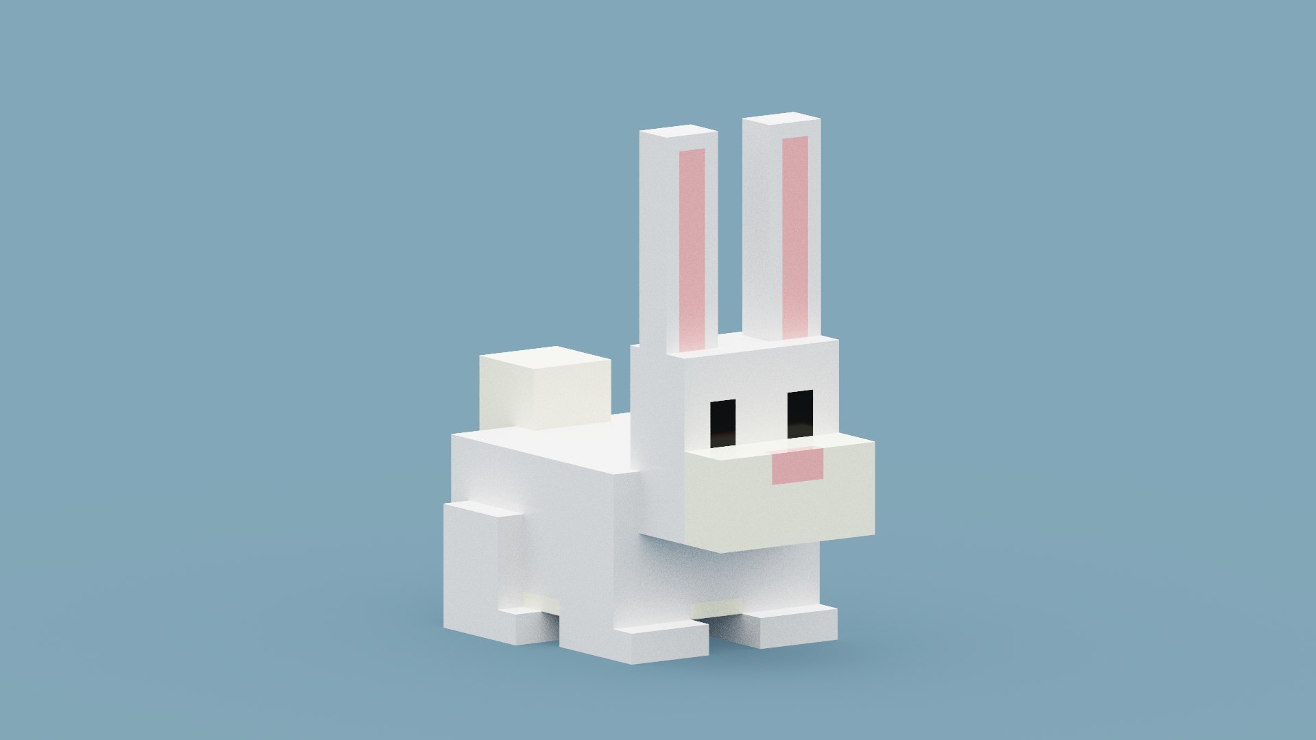 Voxel White Rabbit 3D - TurboSquid 1979389